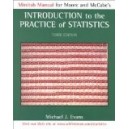 INTRODUCTION TO THE PRACTICE OF STATISTICS, MINITAB MANUAL