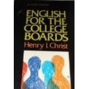 ENGLISH FOR THE COLLEGE BOARDS